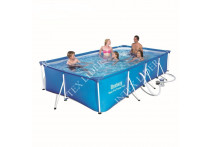 Круглый каркасный бассейн Bestway 488х122см+фильтр-насос, лестница, тент (5612Z)
